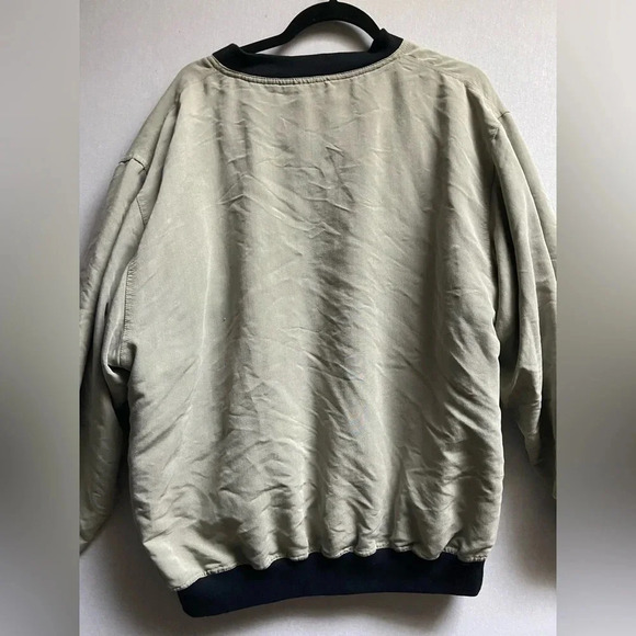 Descente beige pullover golf sweatshirt sweater Sz M - Picture 3 of 14